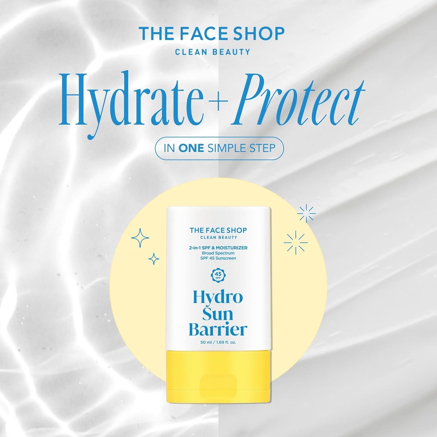 THE FACE SHOP Hidratante Solar SPF 45 Piel Grasa 50 ml