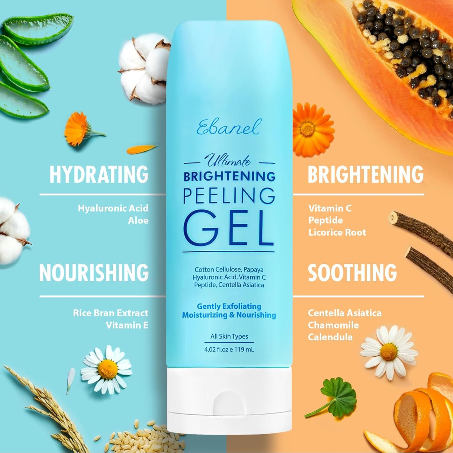 Gel Exfoliante Facial Ebanel 118ml - Hidratante y Iluminador