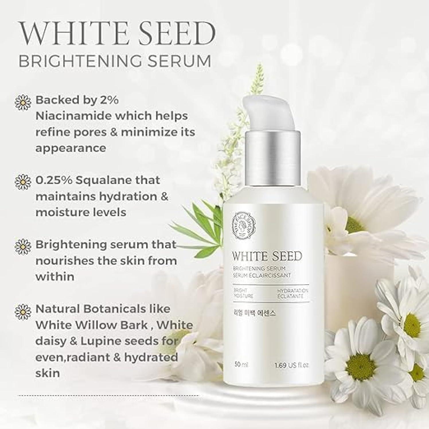 Suero Iluminador The Face Shop Whiteseed 50 ml - Hidratación y Antienvejecimiento