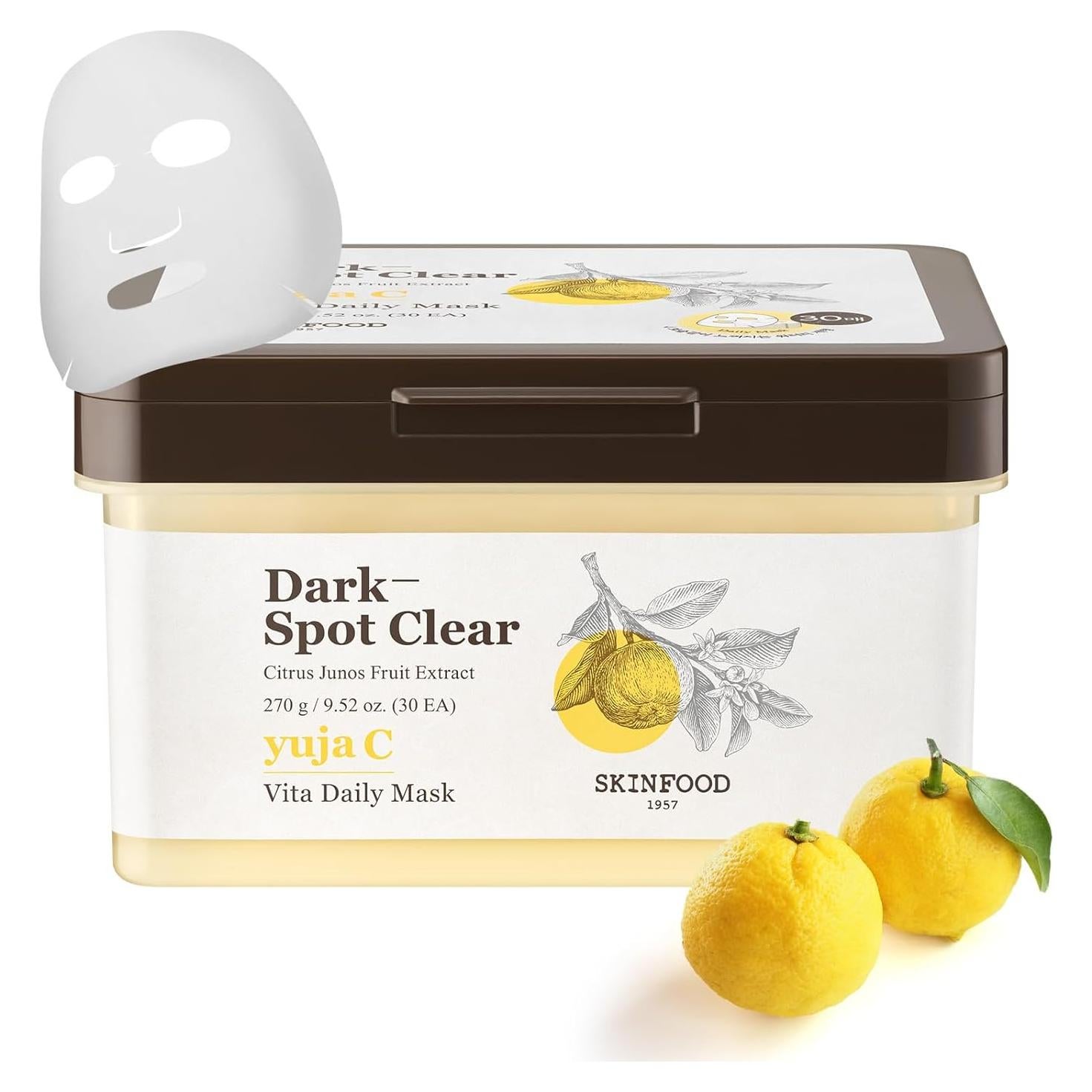 Mascarilla Facial SKINFOOD Yuja C Vita 30 Unidades - Cuidado Piel