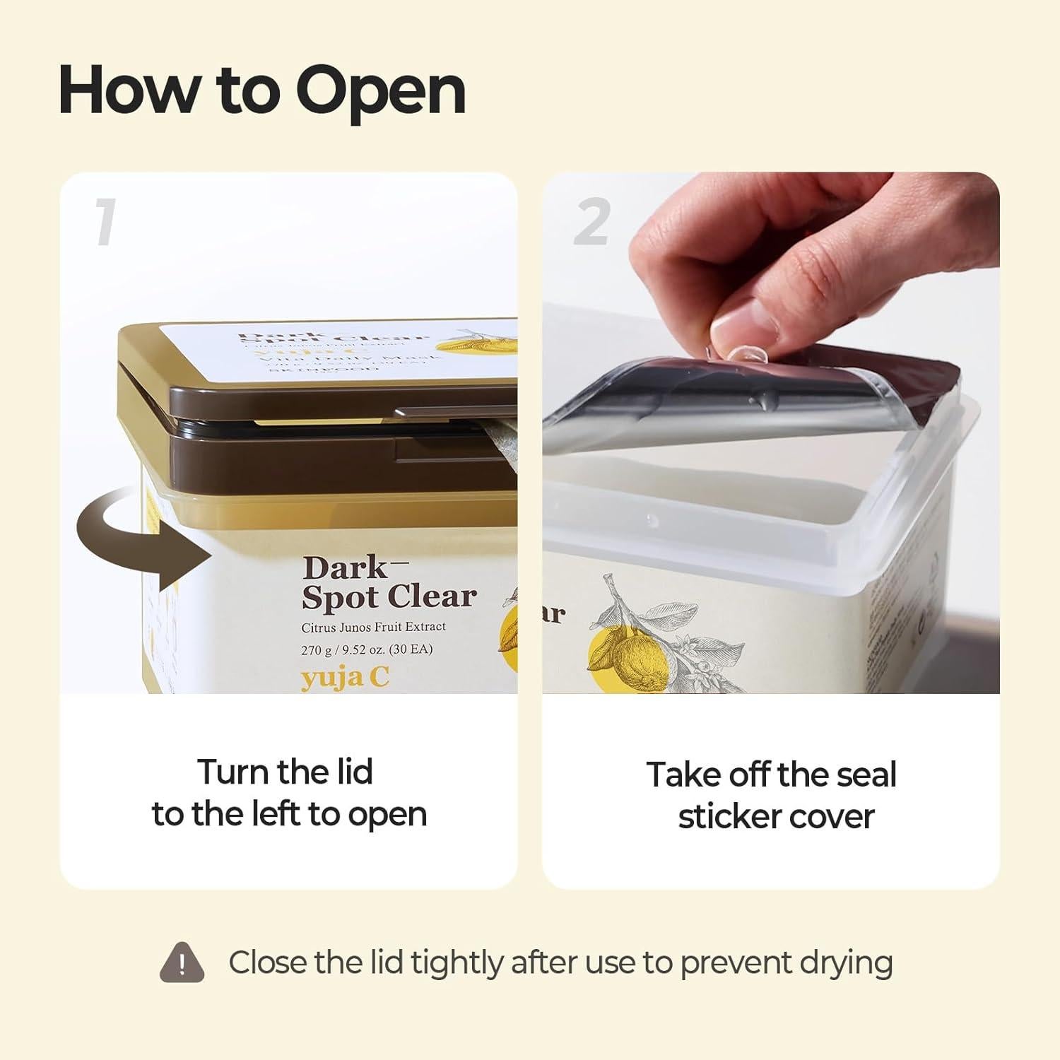 Mascarilla Facial SKINFOOD Yuja C Vita 30 Unidades - Cuidado Piel