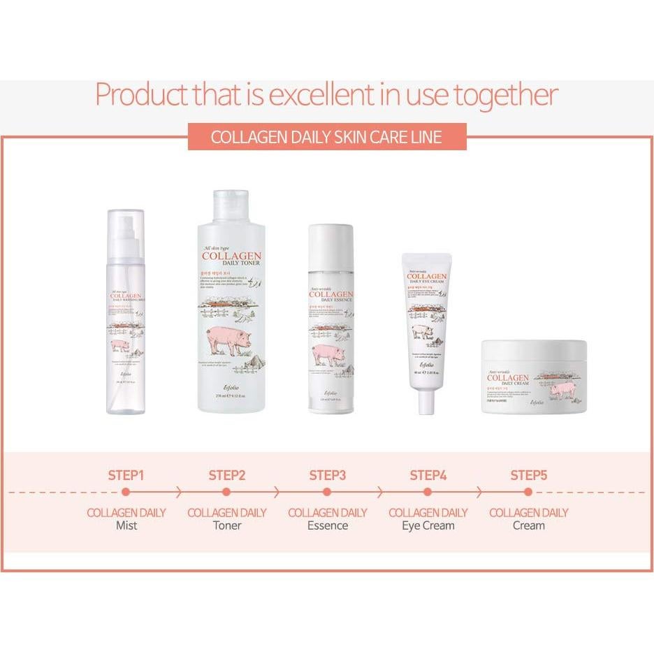 Crema Facial Diaria Esfolio con Colágeno 200ml - Hidratante Ligero