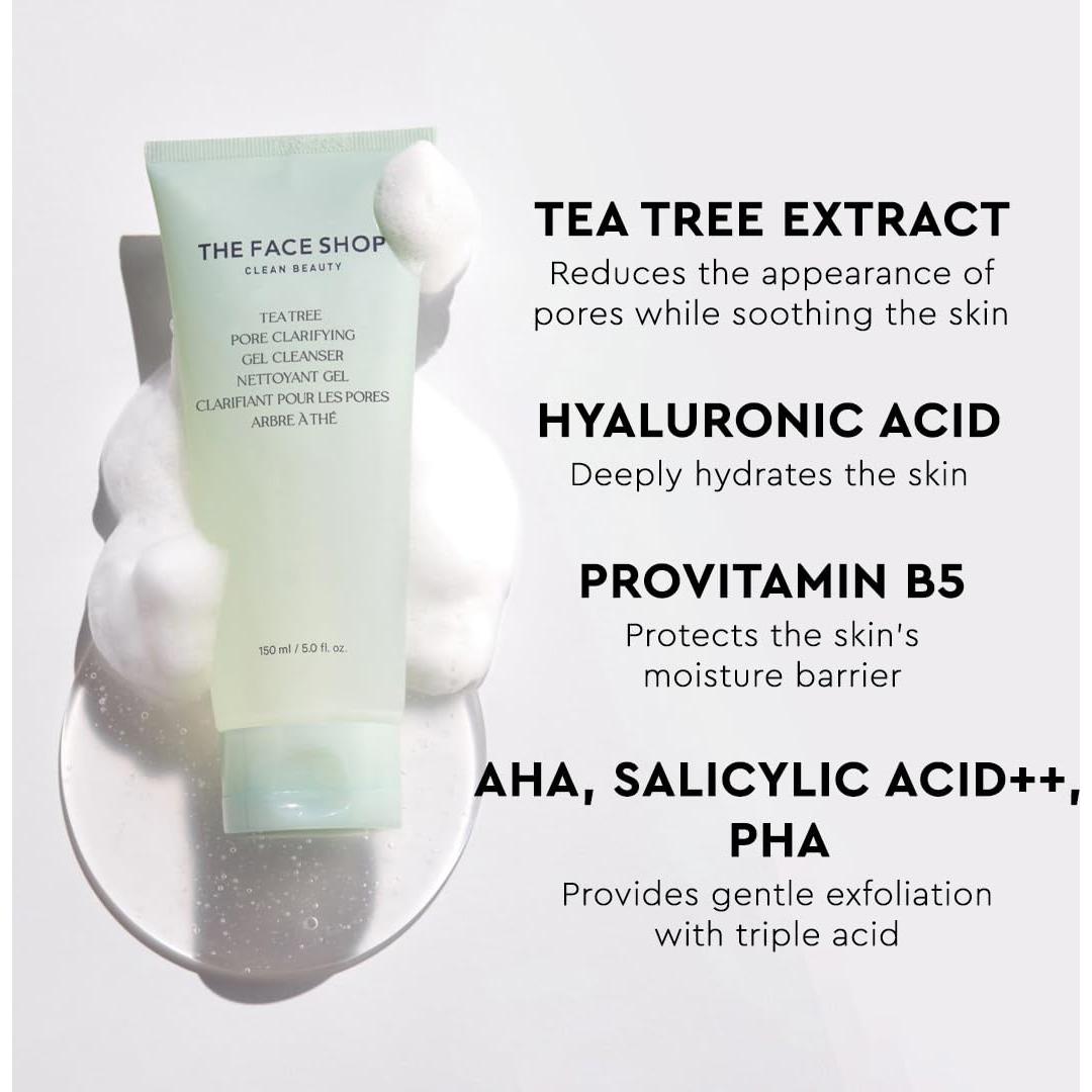 Gel Limpiador Facial THE FACE SHOP Árbol de Té 147.87 ml