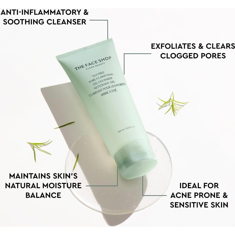 Gel Limpiador Facial THE FACE SHOP Árbol de Té 147.87 ml