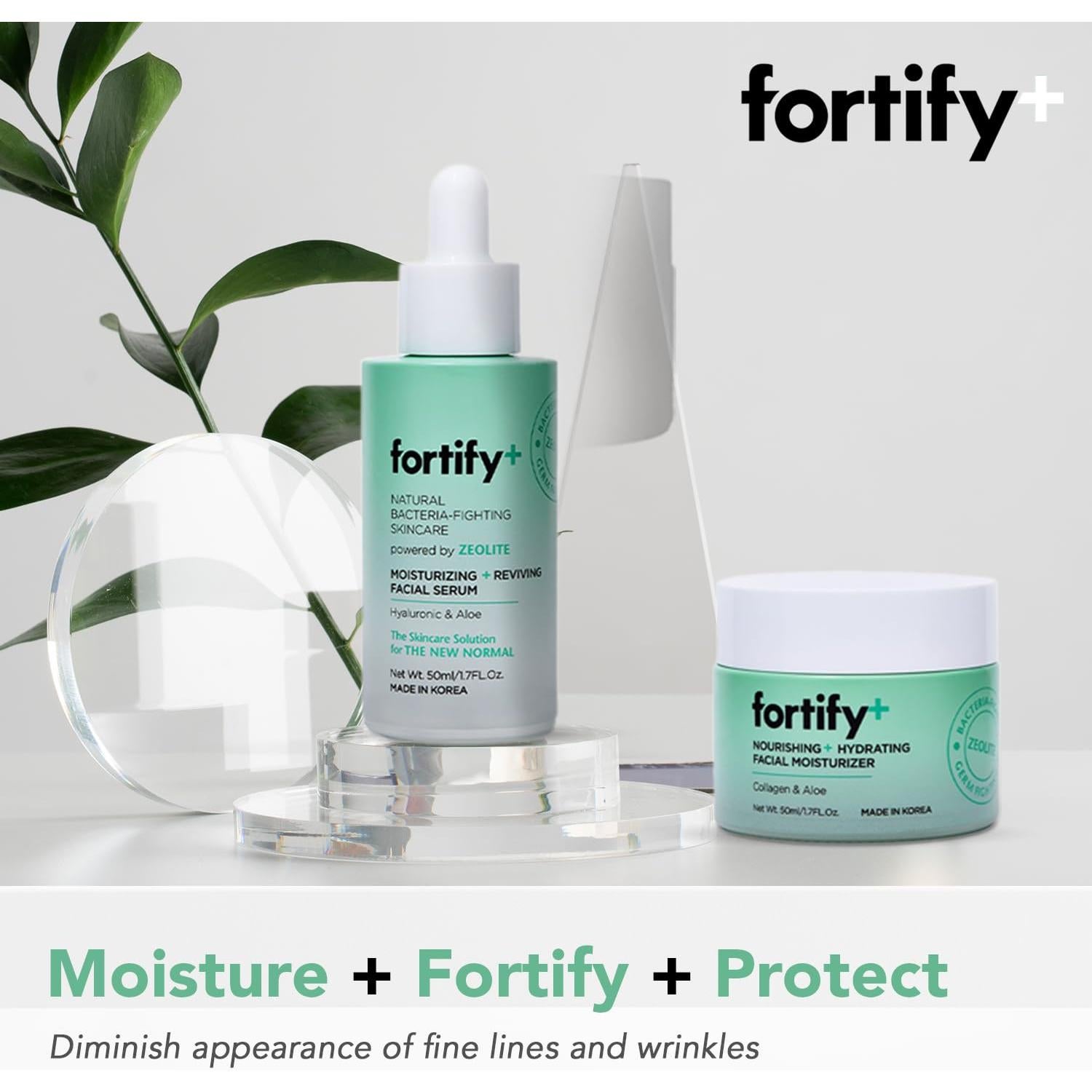 Set Facial Hidratante 9-en-1 Fortify - 2 x 50ML - Hecho en Corea