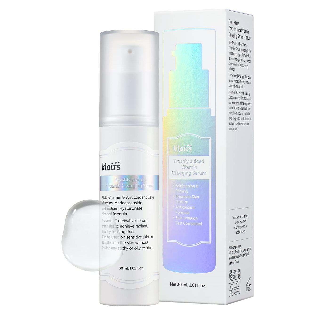 Suero Vitamina C Klairs 30 ml - Ácido Ascórbico 10% Piel Sensible