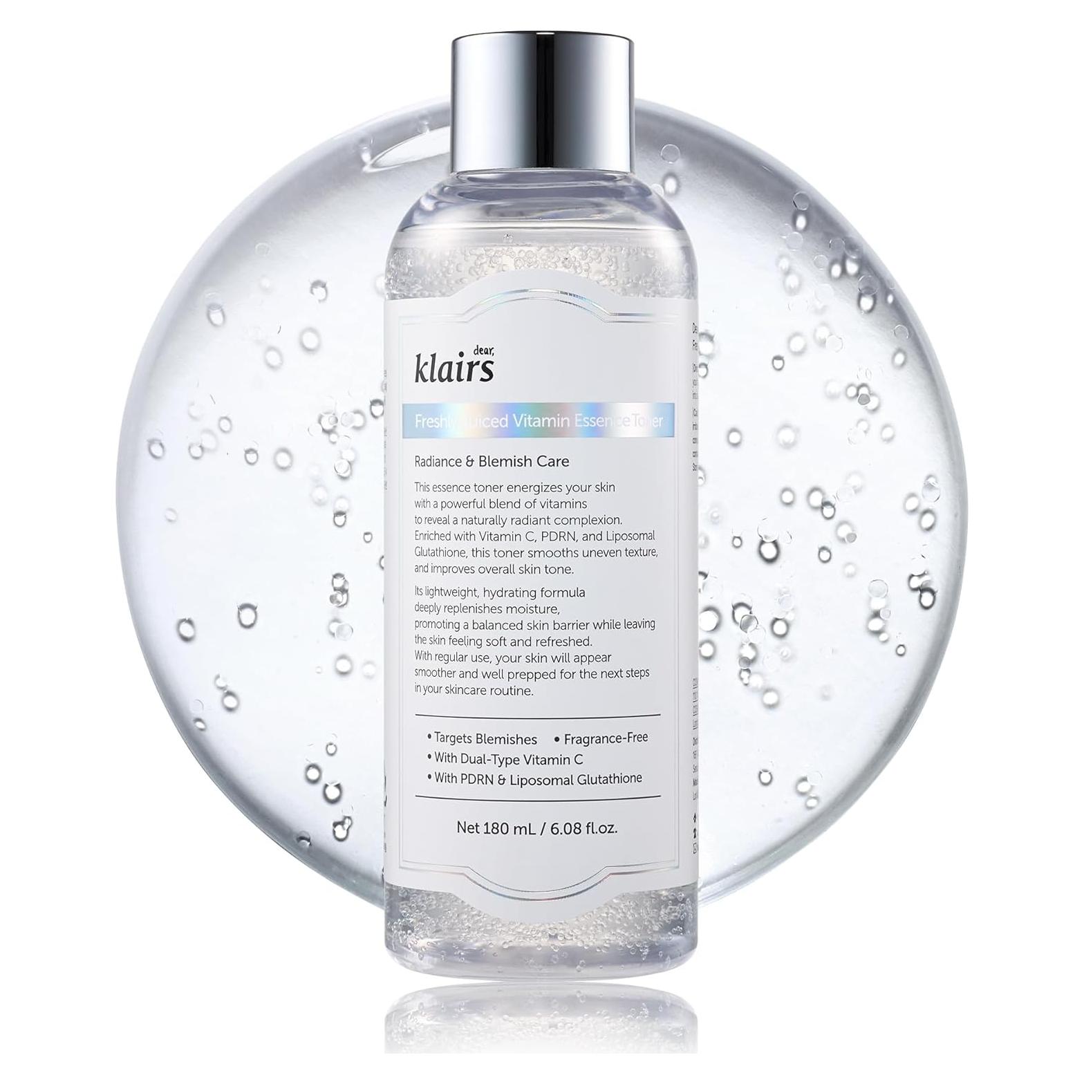 Tónico de Vitamina C Dear Klairs 180 ml - Sin Fragancia