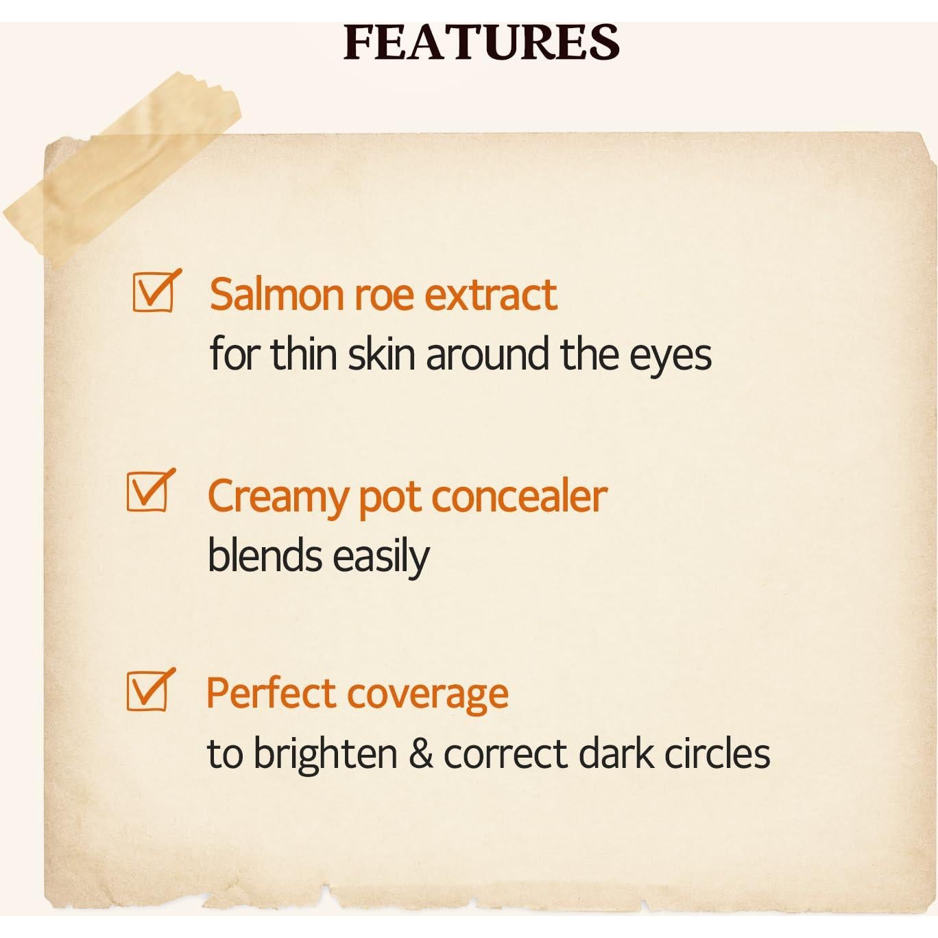 Corrector de Ojeras SKINFOOD Salmón 10g Beige