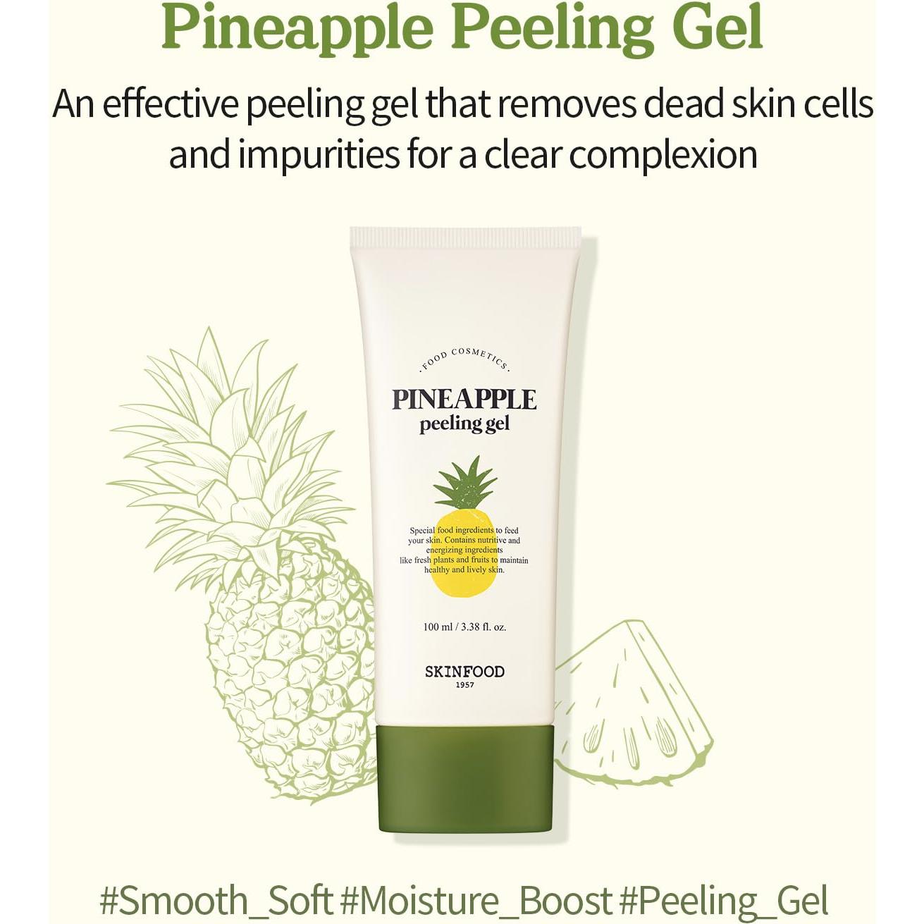 Gel Exfoliante Facial SKINFOOD Piña y Aloe 100ml - AHA