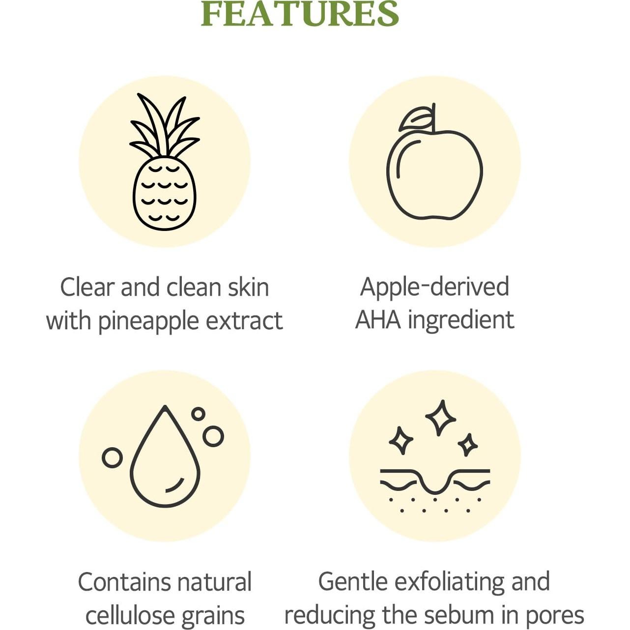 Gel Exfoliante Facial SKINFOOD Piña y Aloe 100ml - AHA