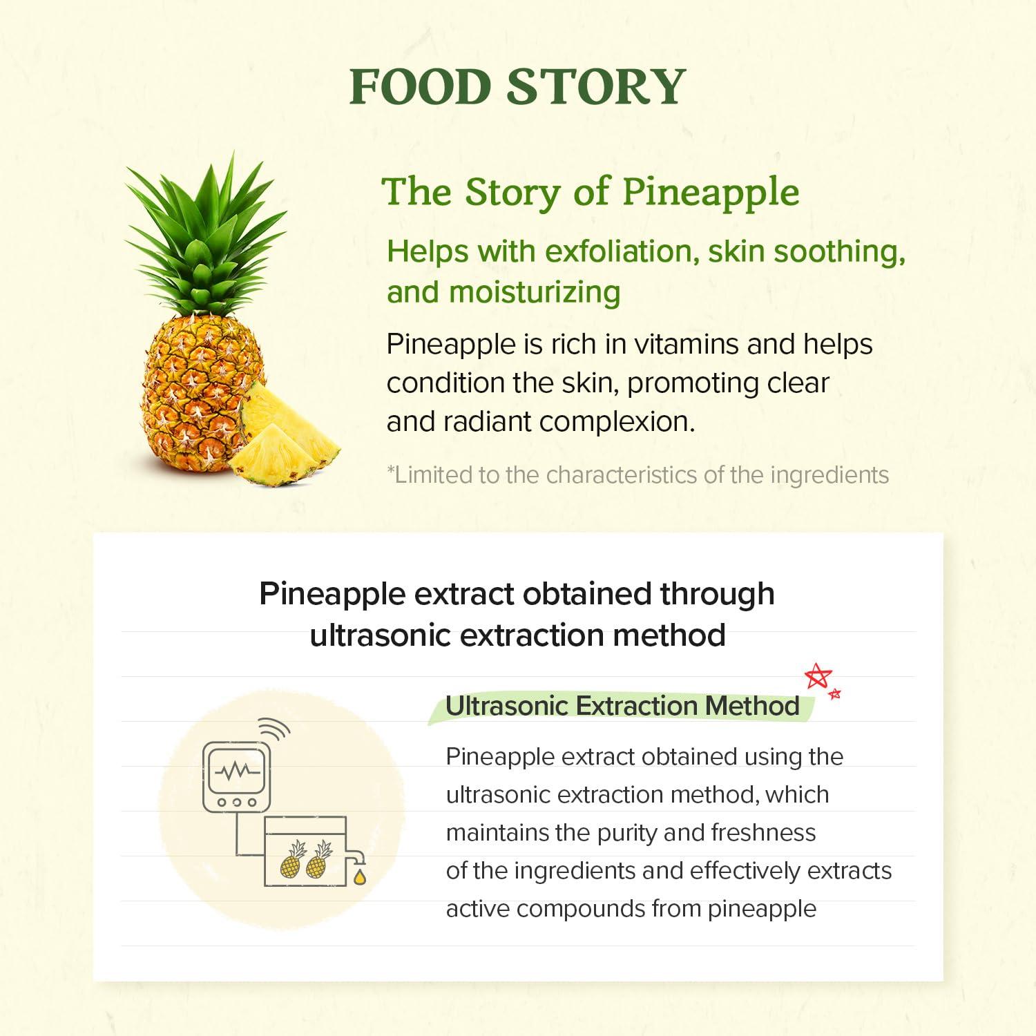 Gel Exfoliante Facial SKINFOOD Piña y Aloe 100ml - AHA