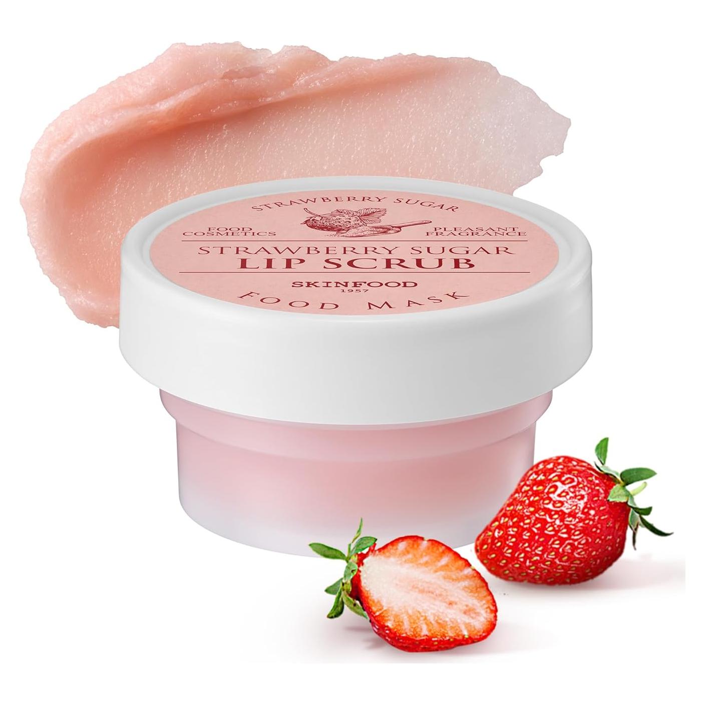 Exfoliante de Labios SKINFOOD Fresa 21 ml Hidratante Vegano