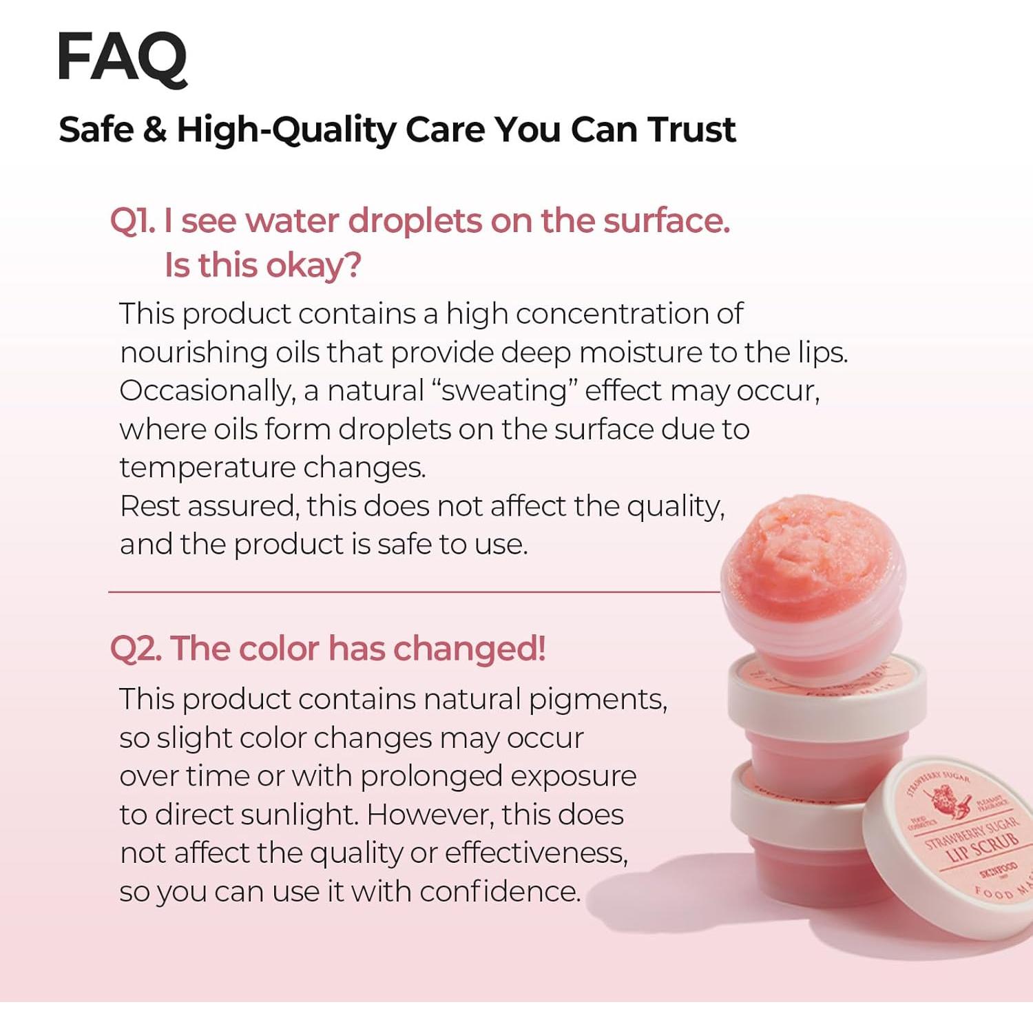 Exfoliante de Labios SKINFOOD Fresa 21 ml Hidratante Vegano