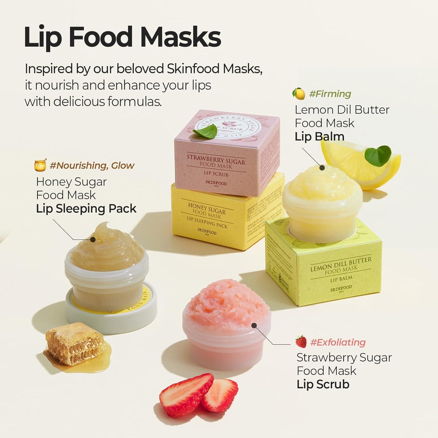 Máscara de Labios SKINFOOD con Miel Manuka 21 ml - Hidratante Nocturna