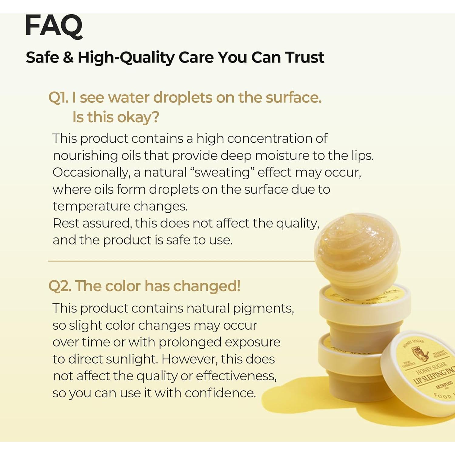 Máscara de Labios SKINFOOD con Miel Manuka 21 ml - Hidratante Nocturna