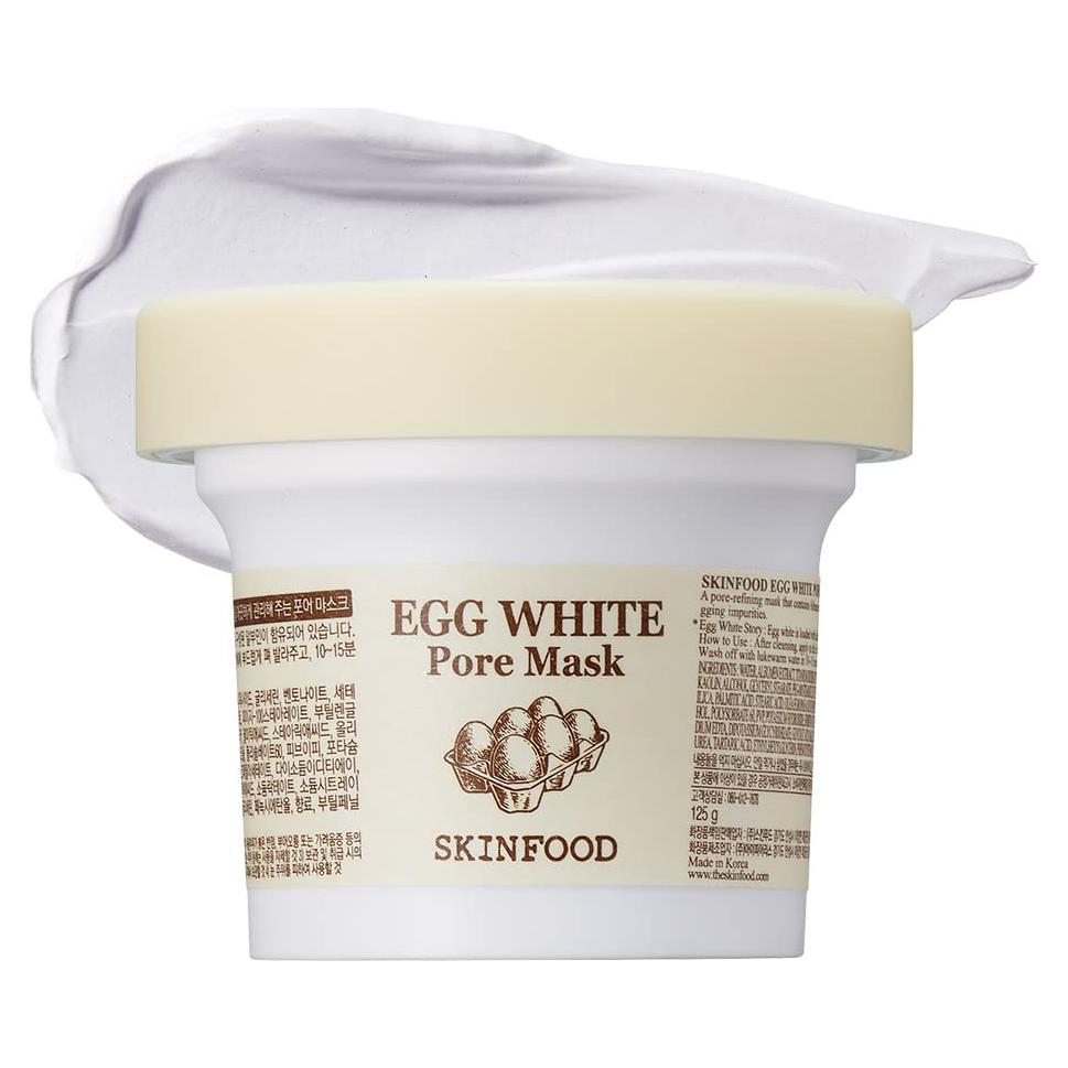 Máscara Exfoliante SKINFOOD Clara de Huevo 120g - Cierra Poros