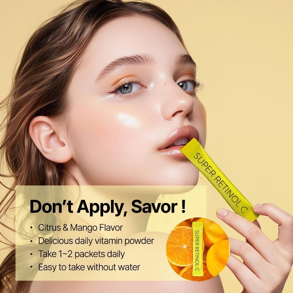 Super Retinol C Amorepacific - Suplemento Vegano 30 Paquetes