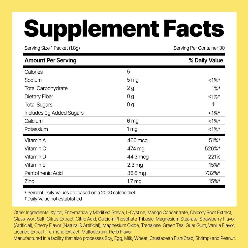 Super Retinol C Amorepacific - Suplemento Vegano 30 Paquetes