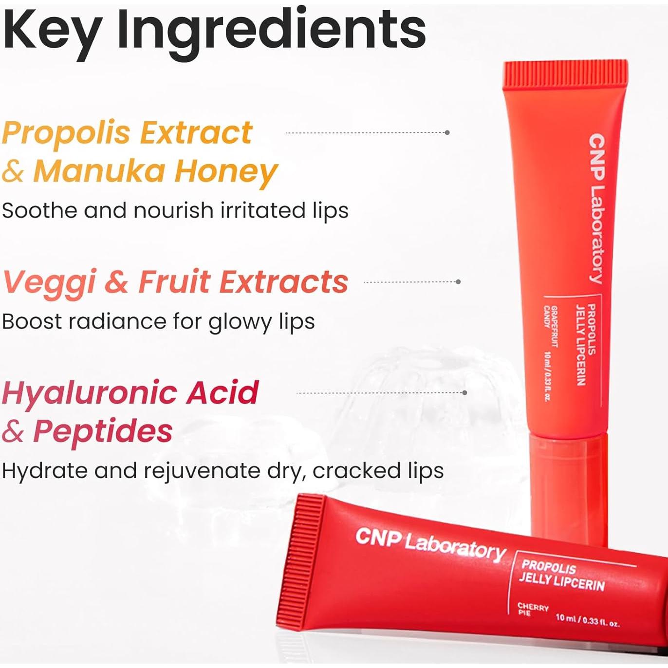 CNP Propolis Jelly Brillo Labial Hidratante 8.8 ml - Pastel de Cereza