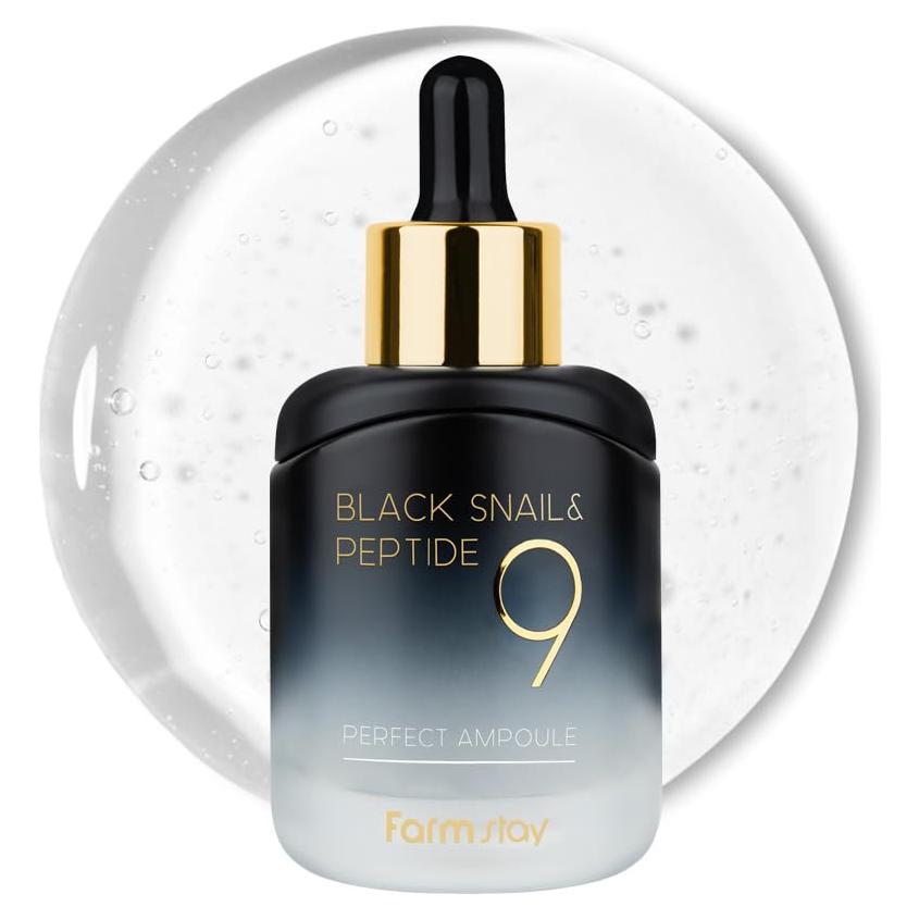 Suero de Mucina de Caracol Negro Farmstay 35 ml - Antienvejecimiento