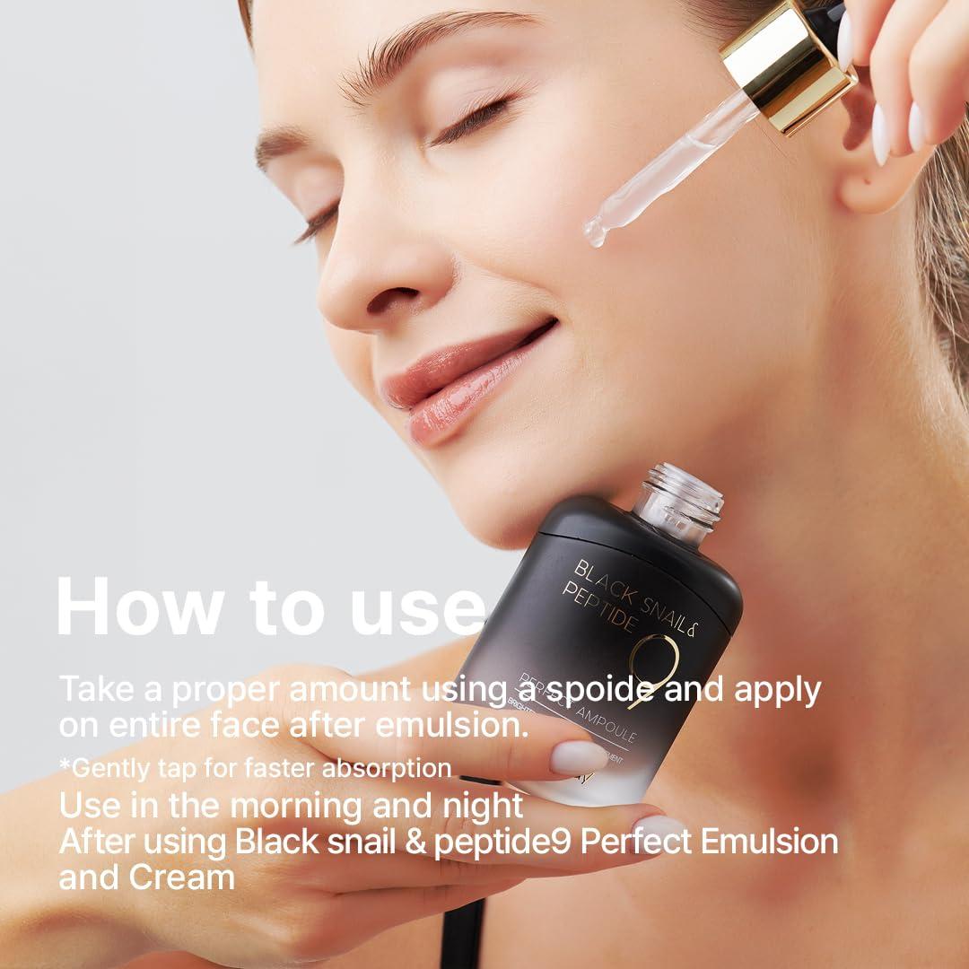 Suero de Mucina de Caracol Negro Farmstay 35 ml - Antienvejecimiento