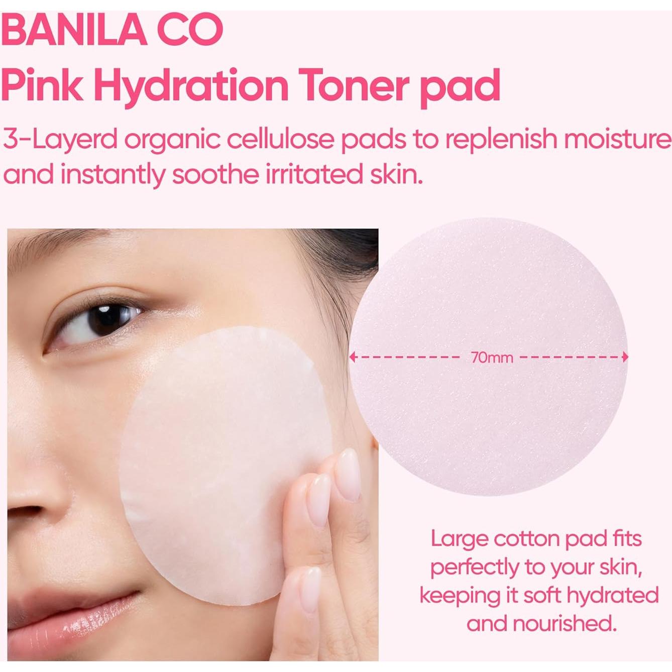Almohadillas de Hidratación Rosa BANILA CO - 70 Unidades