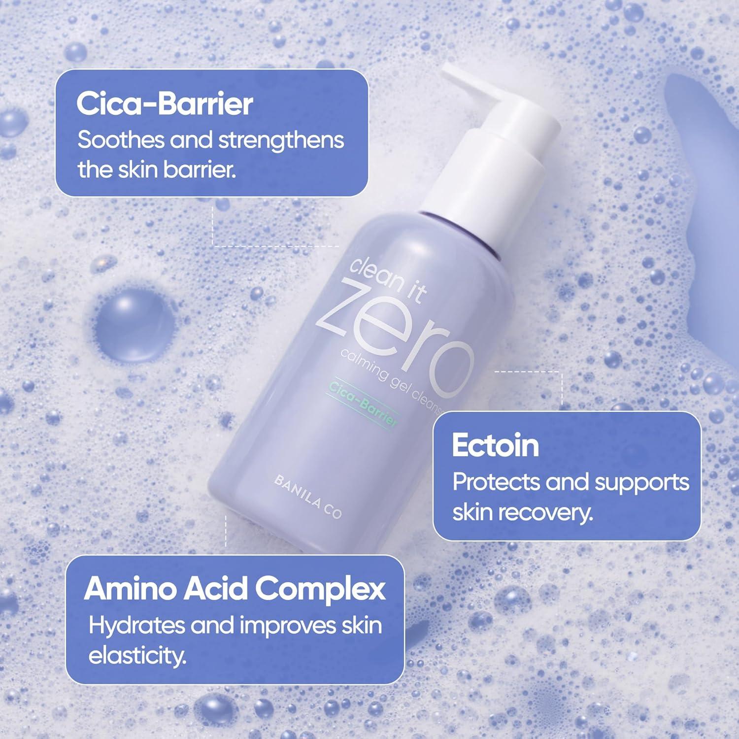 Set de Doble Limpieza Calmante BANILA CO 300ml CICA y Ácido Amino