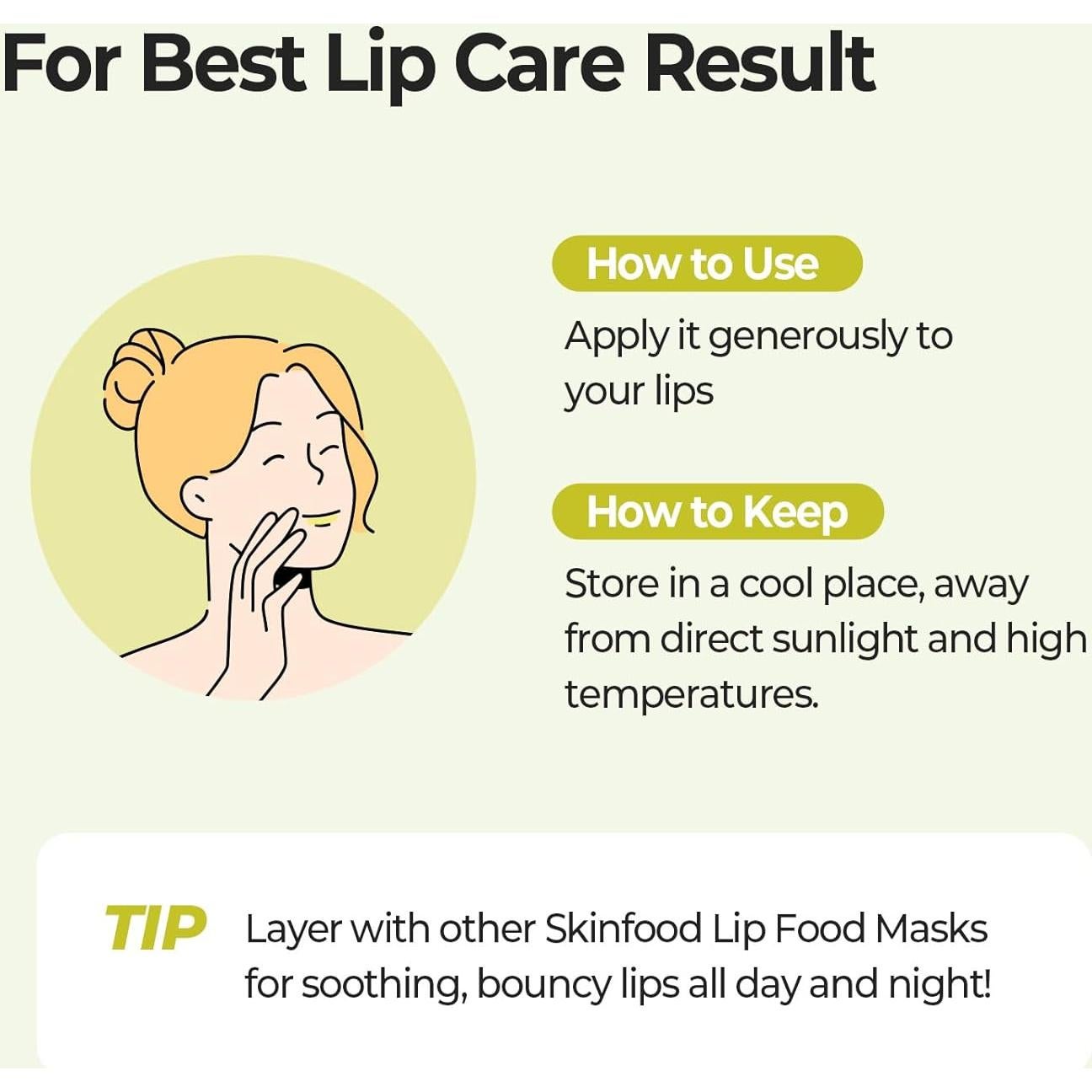 Bálsamo Labial Vegano SKINFOOD Mantequilla de Eneldo y Limón 21ml