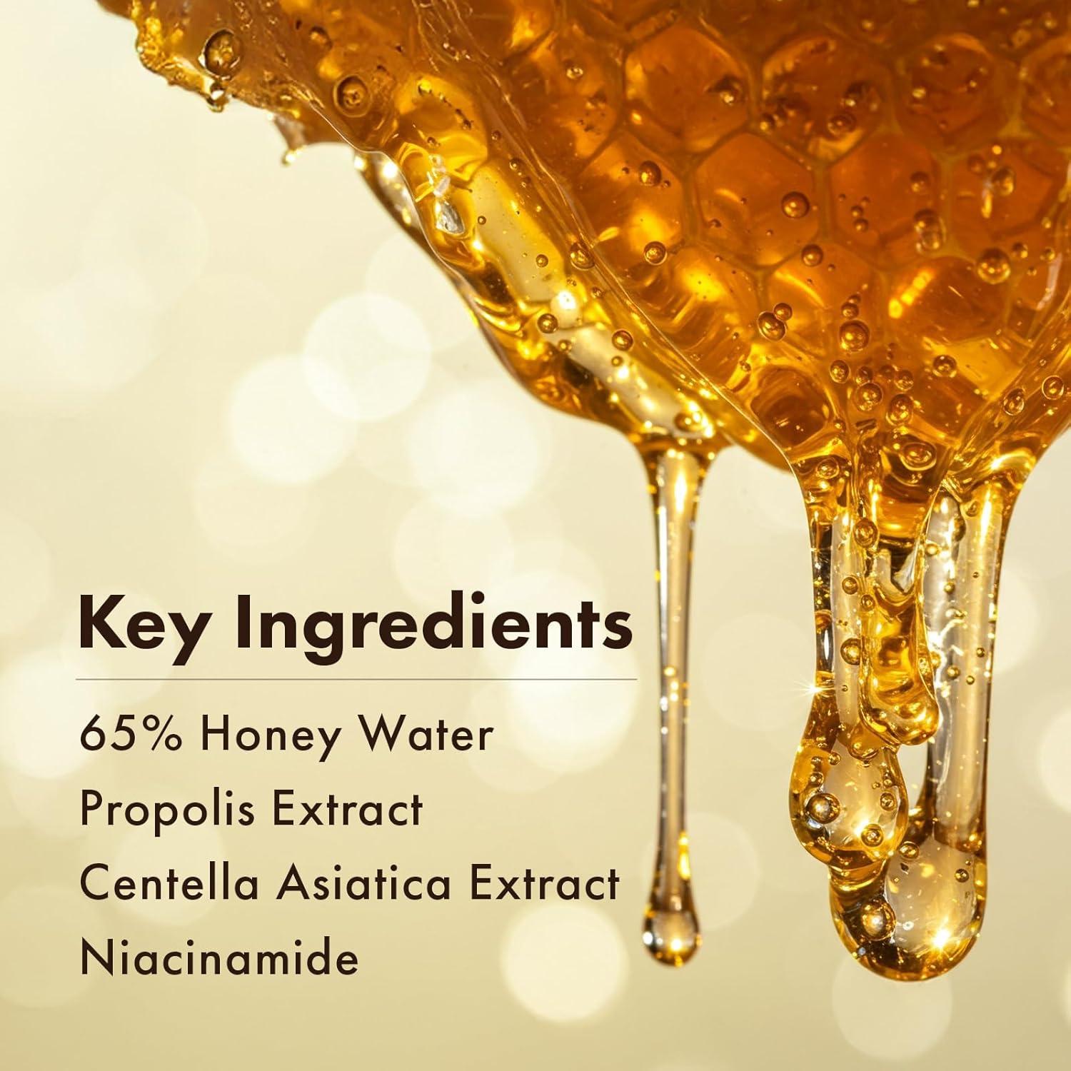 Suero Facial TOSOWOONG Honey Glow 65% 33ml - Hidratante y Brillante