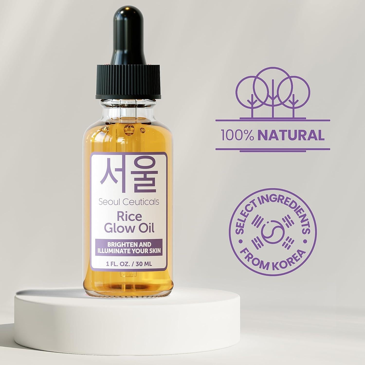 Aceite Brillante de Salvado de Arroz SeoulCeuticals 30ml - K Beauty