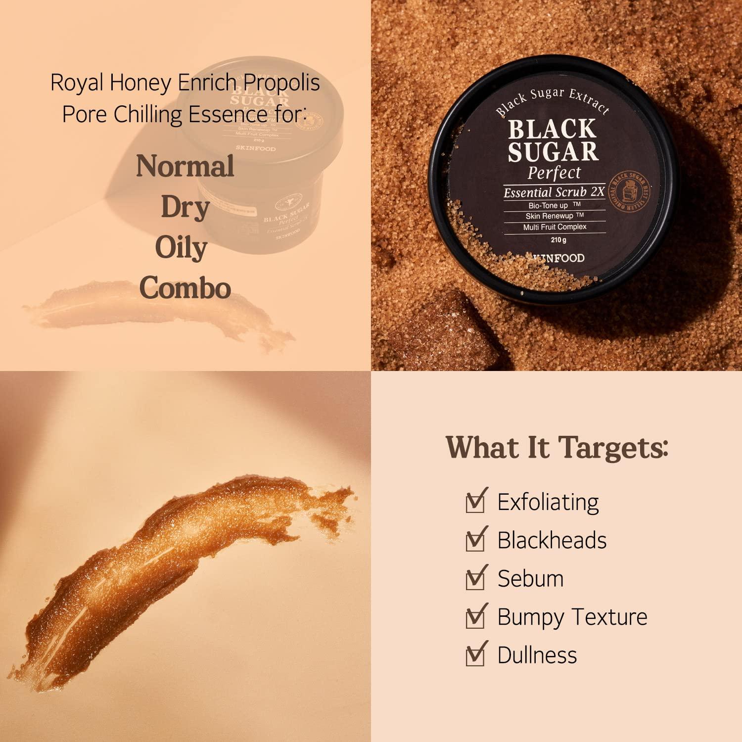 Exfoliante de Azúcar Negro SKINFOOD 210g - Cuidado Piel