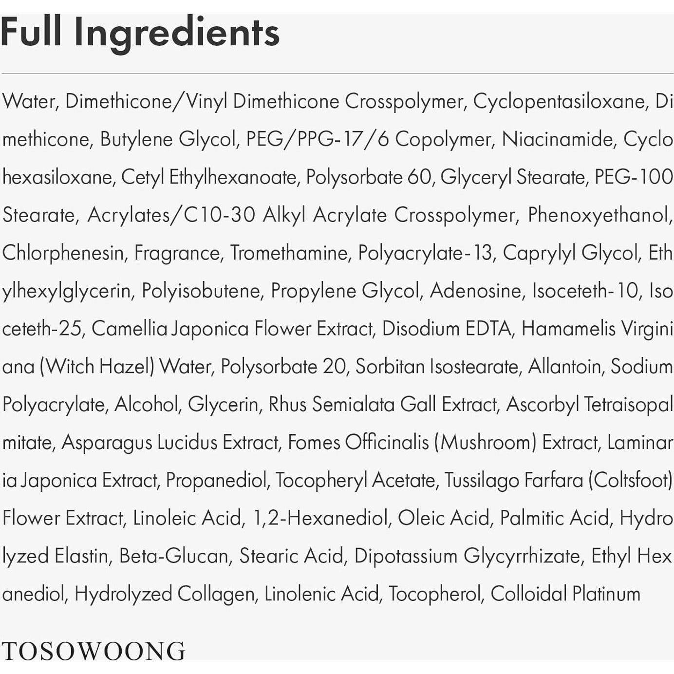 Suero Astringente de Poros TOSOWOONG 30ml - Niacinamida y Alantoína