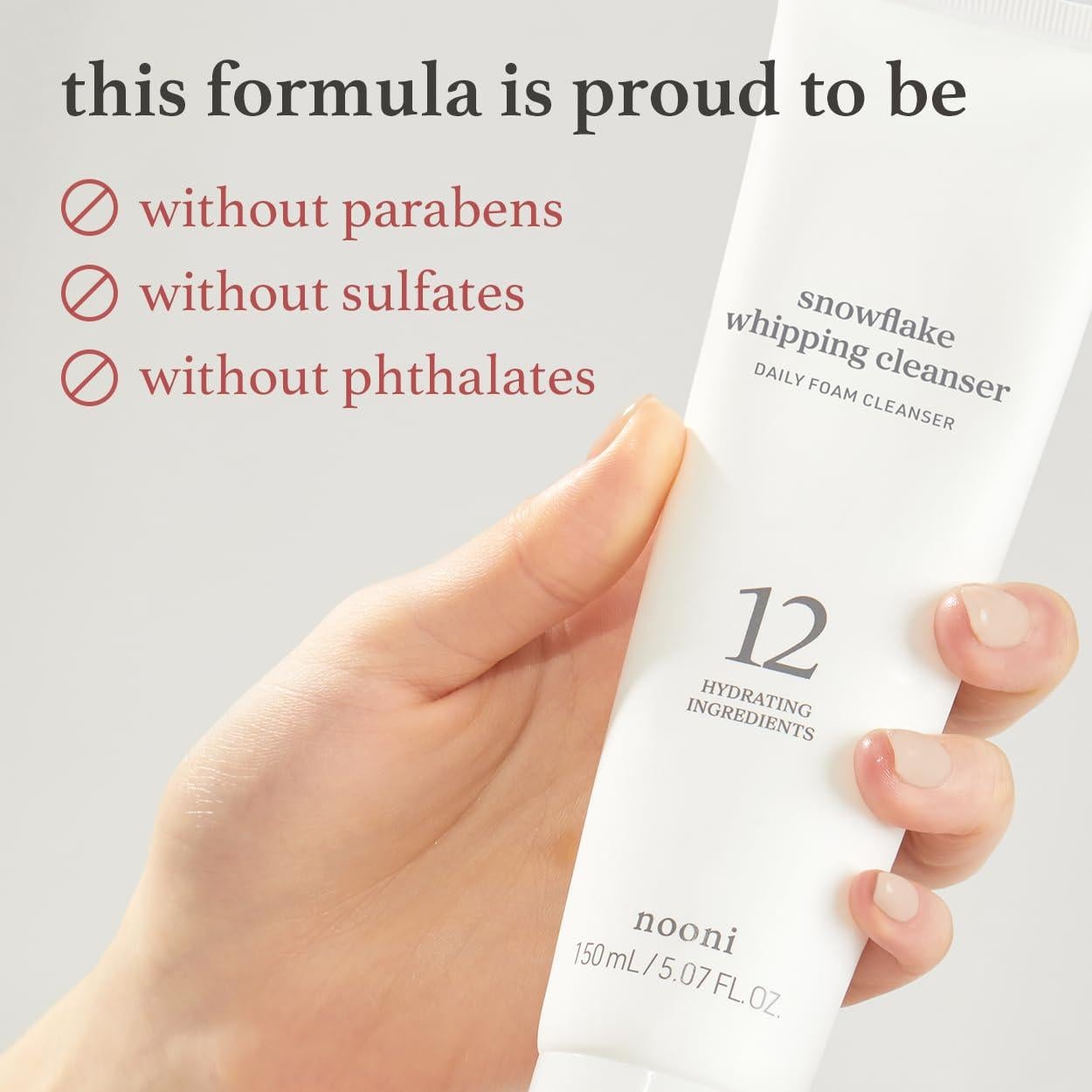 Limpiador Facial Espumoso Nooni Copo de Nieve 150 ml - Kbeauty