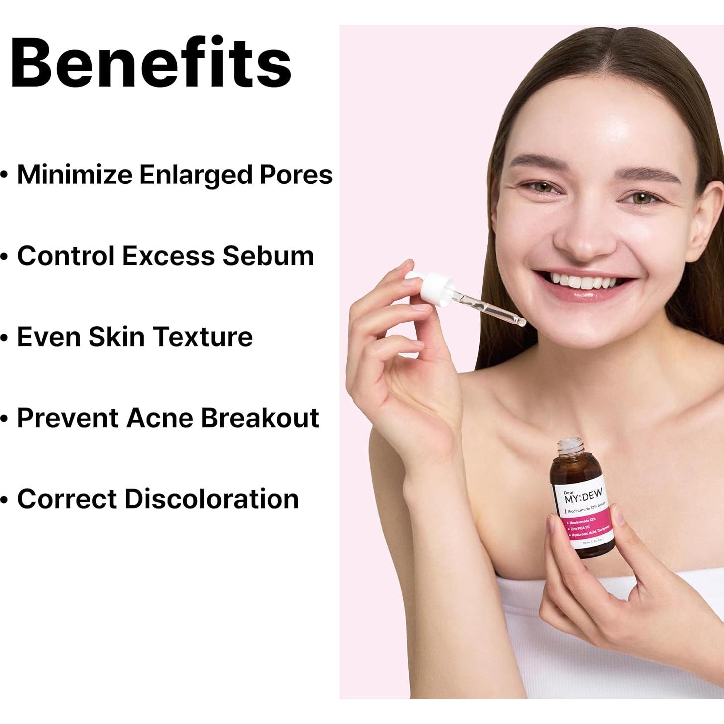 Suero de Niacinamida 12% y Zinc PCA 1% DearMYDEW 30 ml