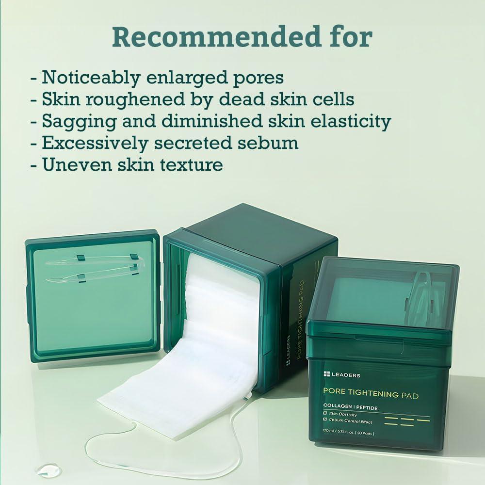 Almohadillas Tónicas Astringentes Leaders 50 unidades 170ml