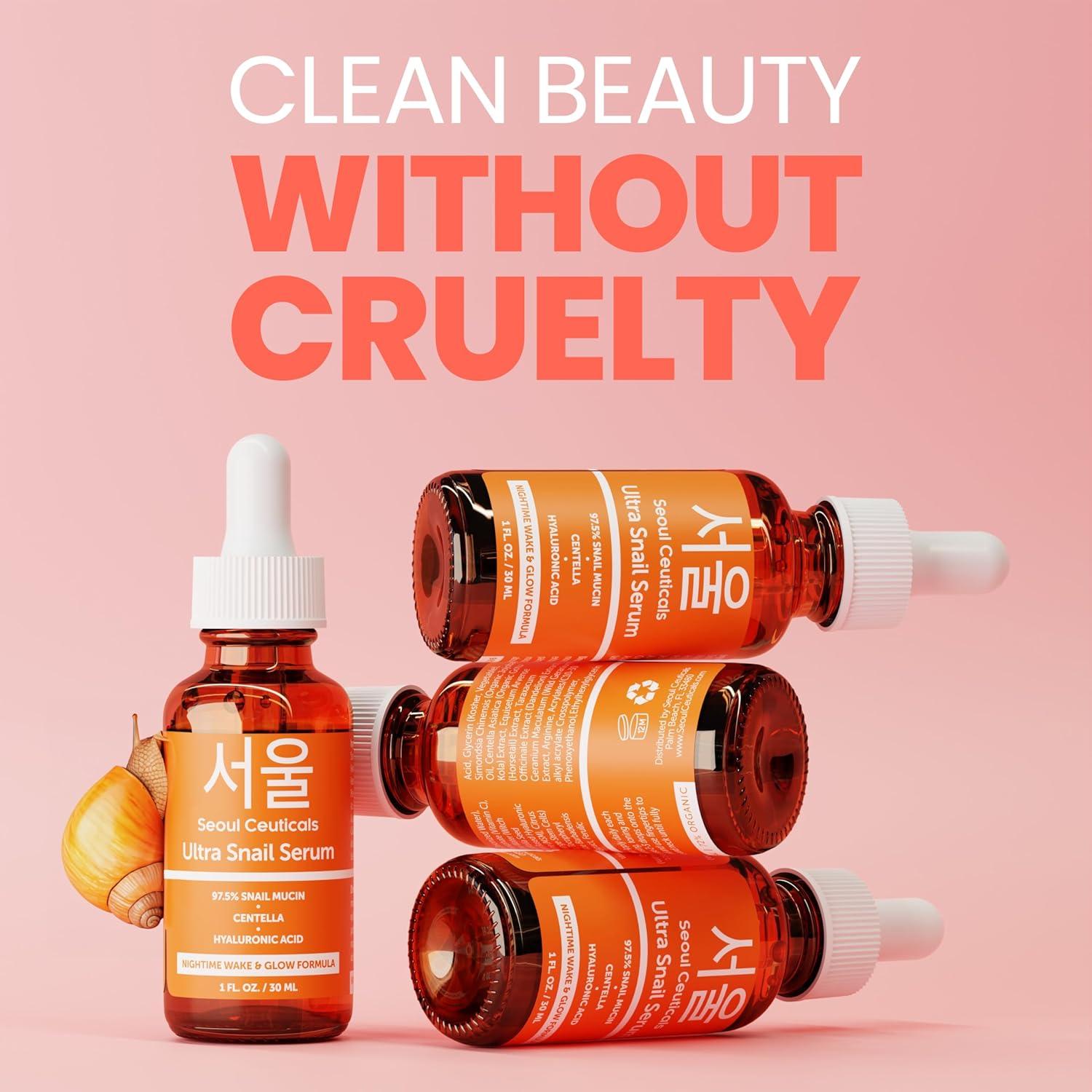 Kit de Cuidado de Piel Coreano - Suero y Crema de Caracol