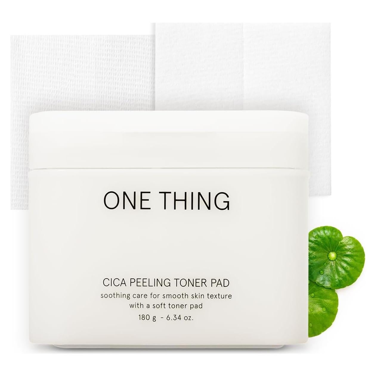 ONE THING Almohadillas Exfoliantes Cica 180 g - Veganas