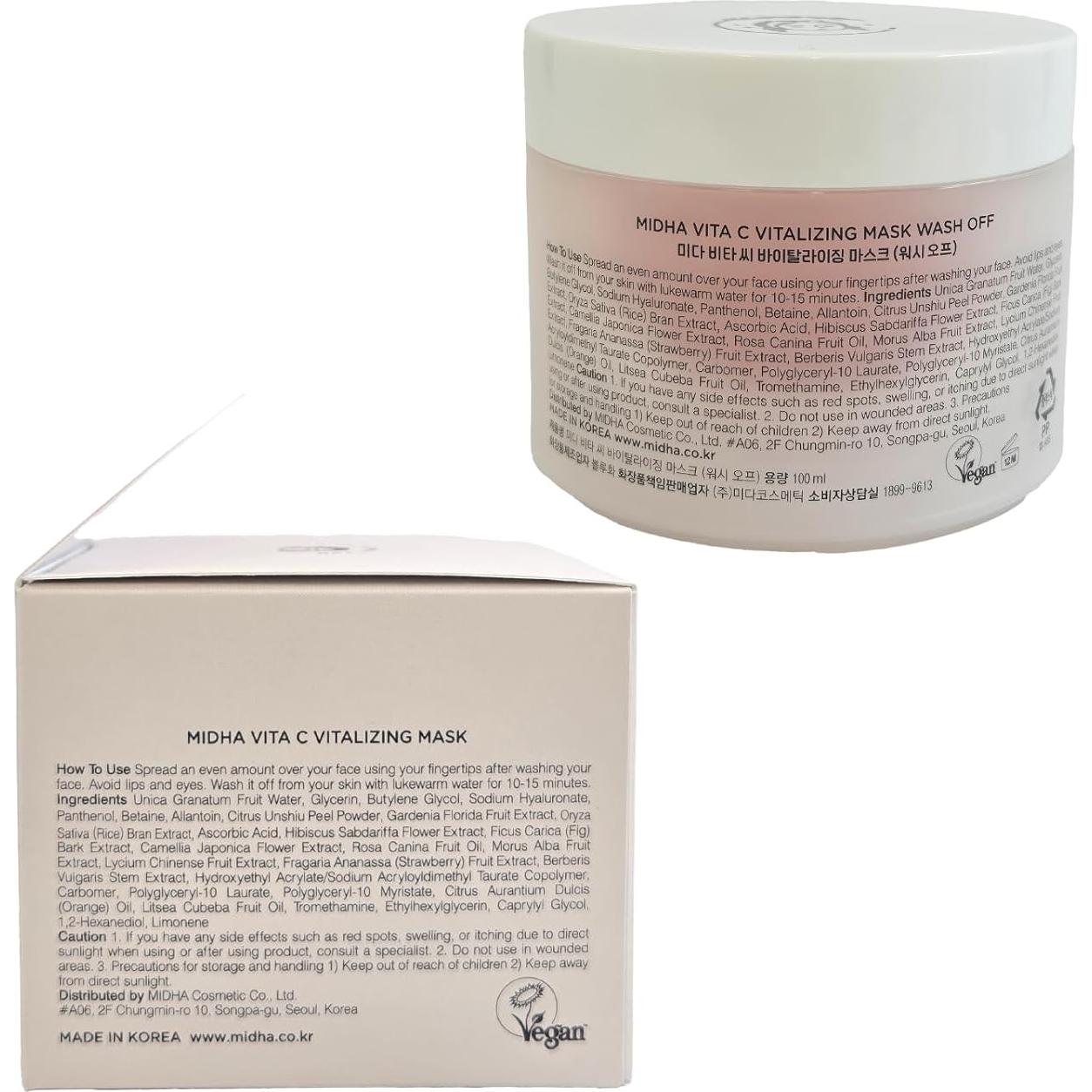 Mascarilla Vitalizante Vita C Bluwha 100ml Gel Hidratante