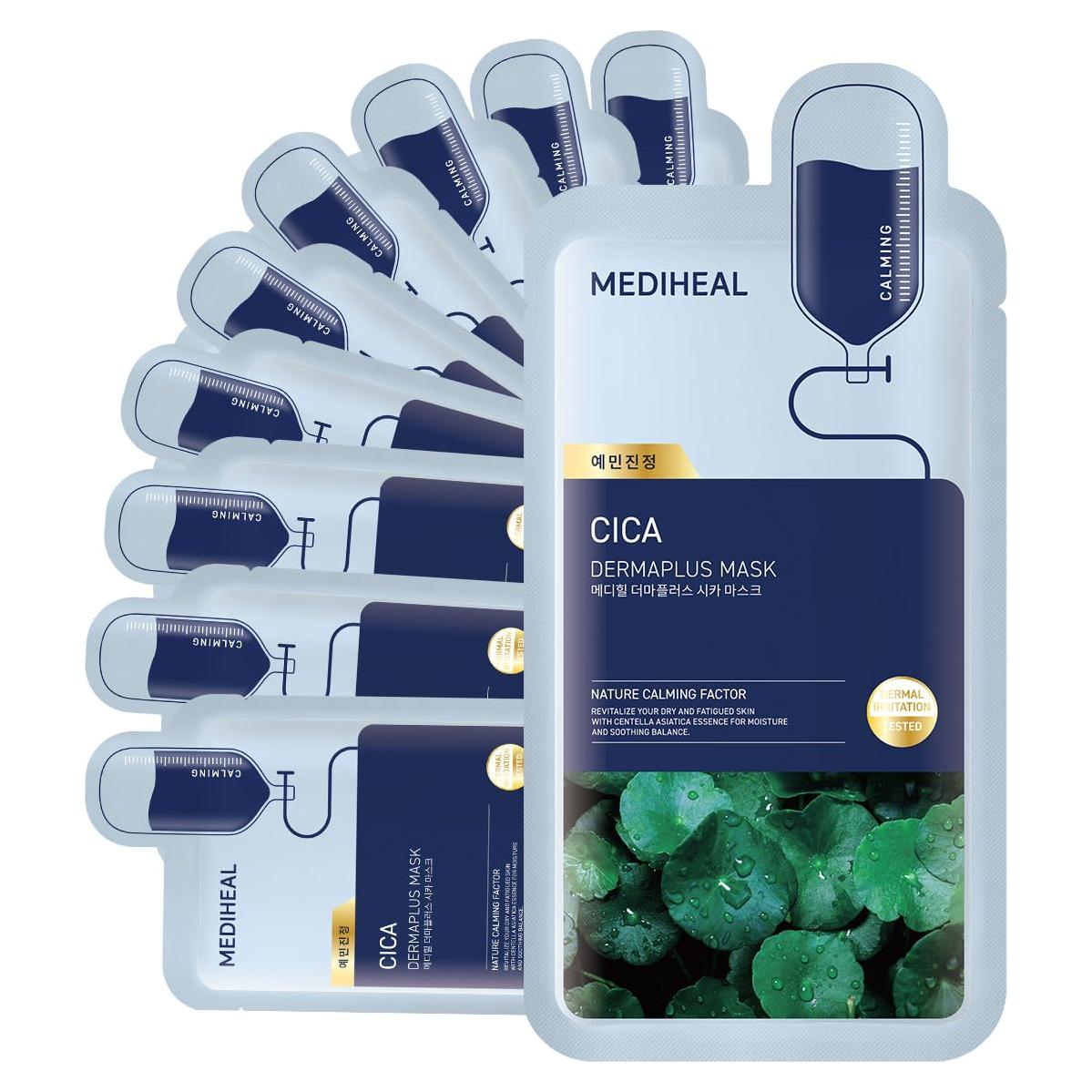 Mediheal Cica Mask Vegana 10 Unidades - Mascarilla Hidratante
