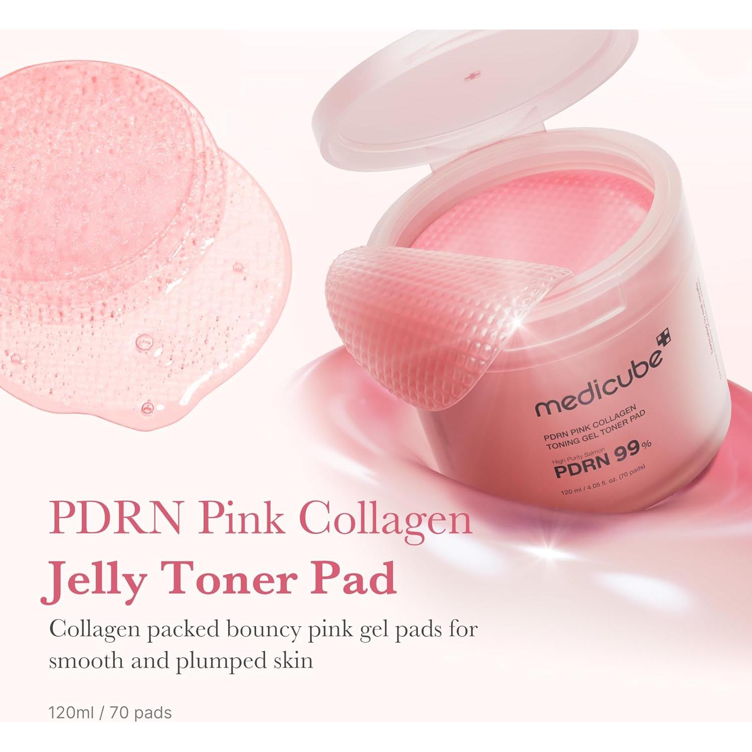 Almohadillas de colágeno Medicube ADN de salmón PDRN 70 unidades