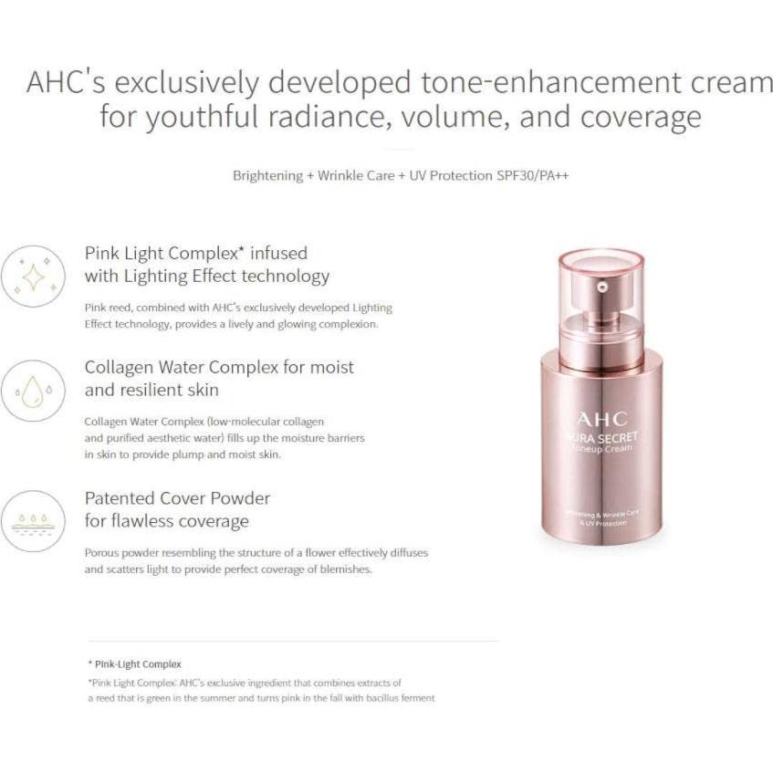 Crema Tone Up AURA SECRETA AHC SPF30 PA++ 50ml