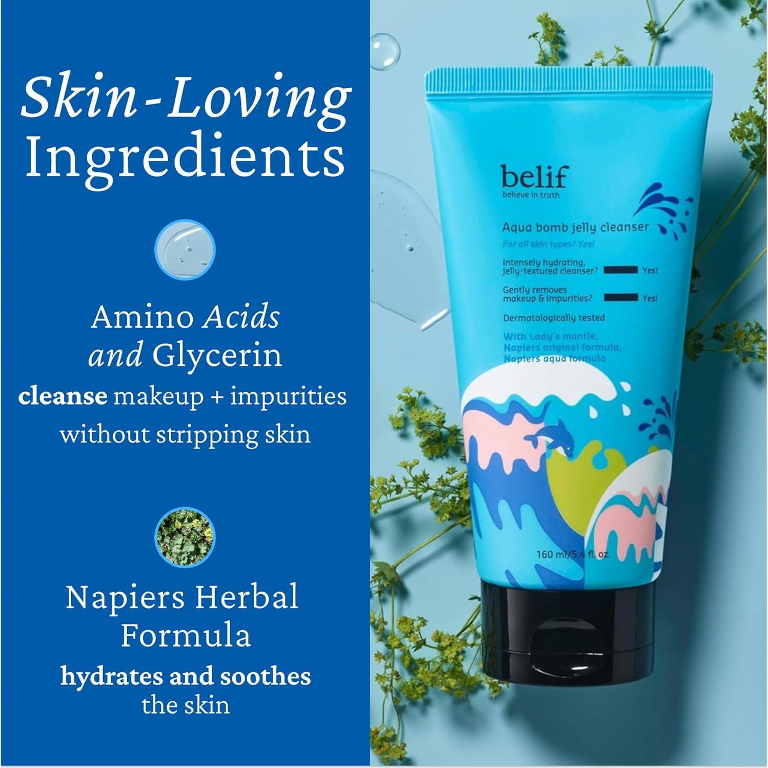 Limpiador Hidratante Belif Jelly 160 ml - Gel Suave pH Bajo