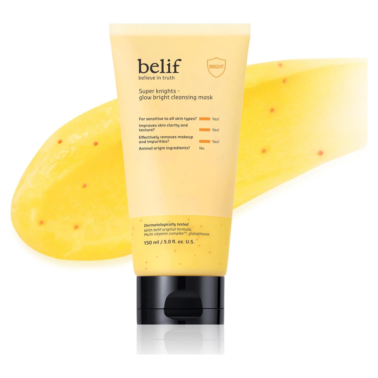 Mascarilla Limpiadora Belif Super Knights Glow 150 ml - Piel Radiante