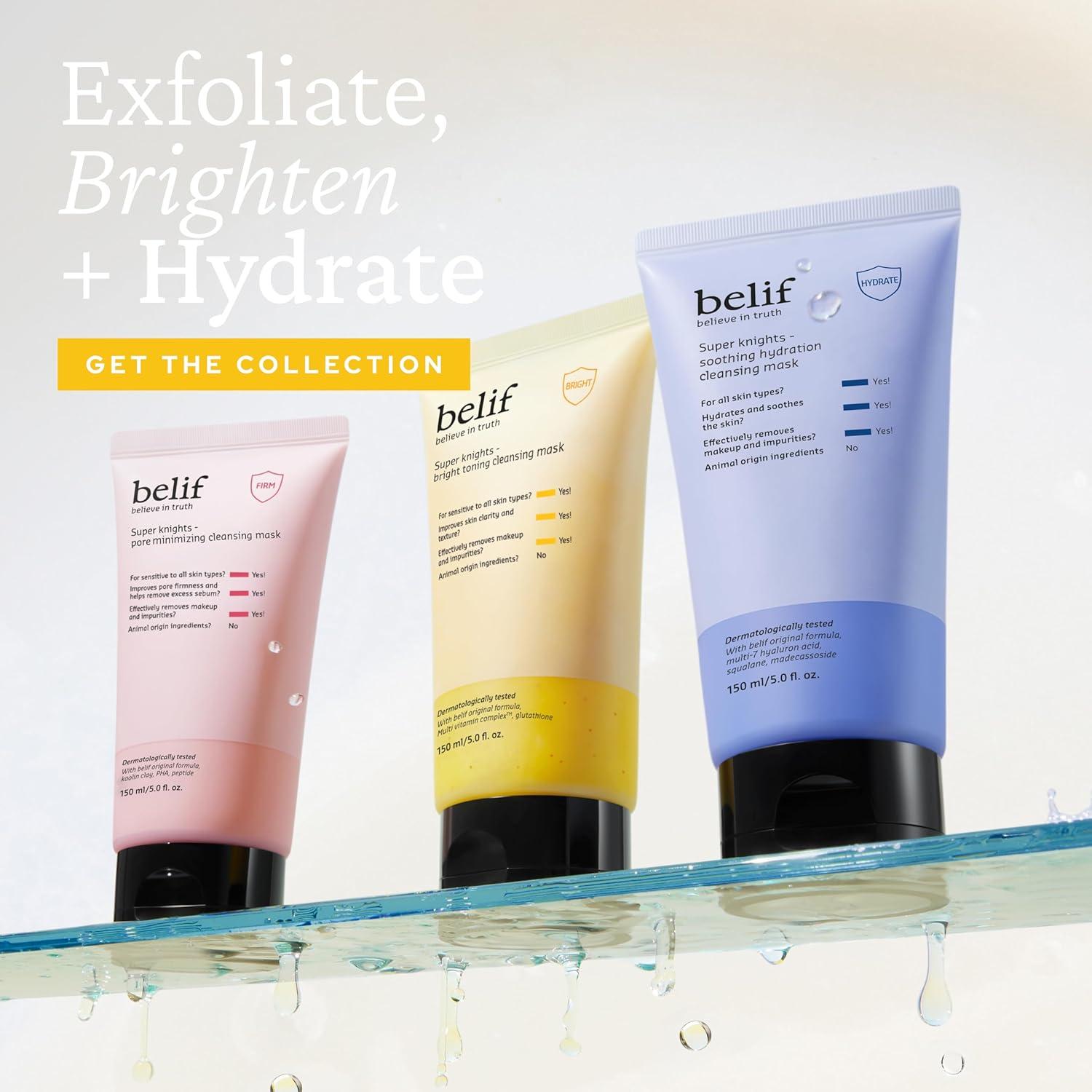 Mascarilla Limpiadora Belif Super Knights Glow 150 ml - Piel Radiante