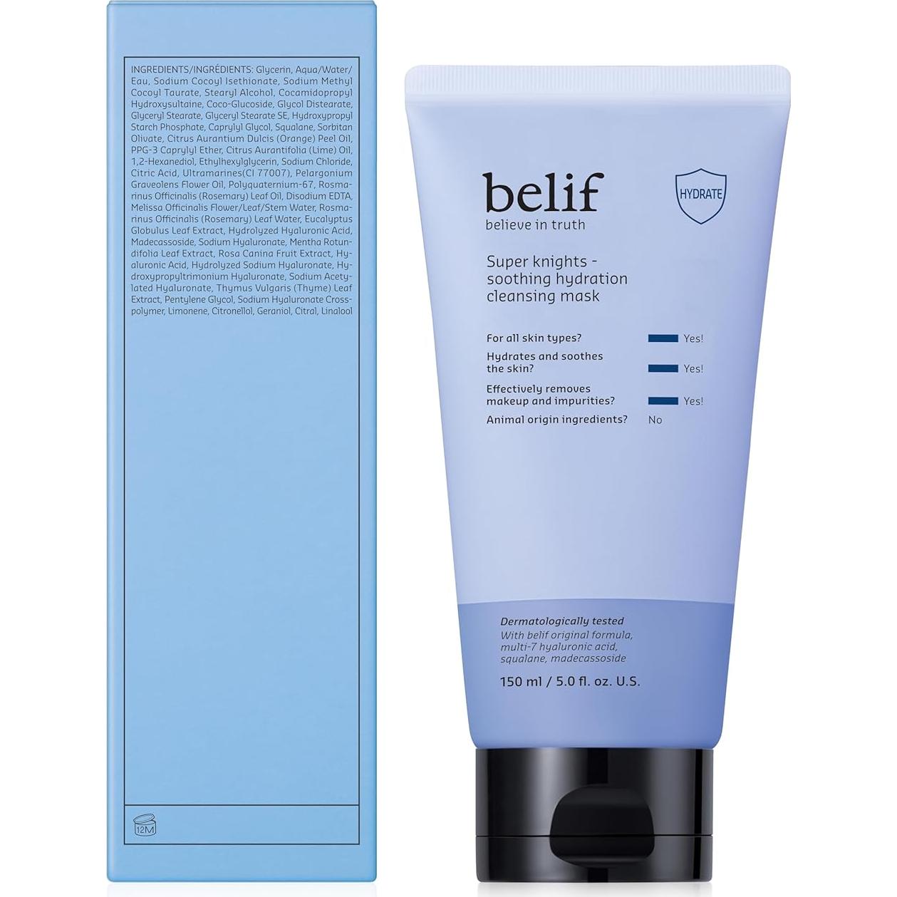 Máscara Limpiadora Hidratante Belif 3 en 1 148 ml Piel Seca