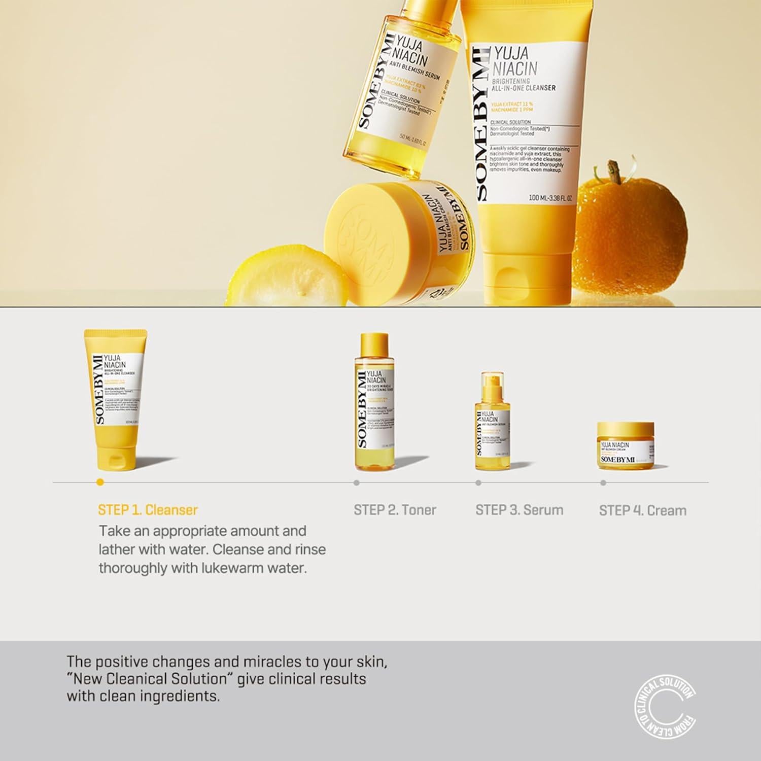 Limpiador Facial Todo en Uno Yuja Niacina 100ml - Cuidado Piel Coreano