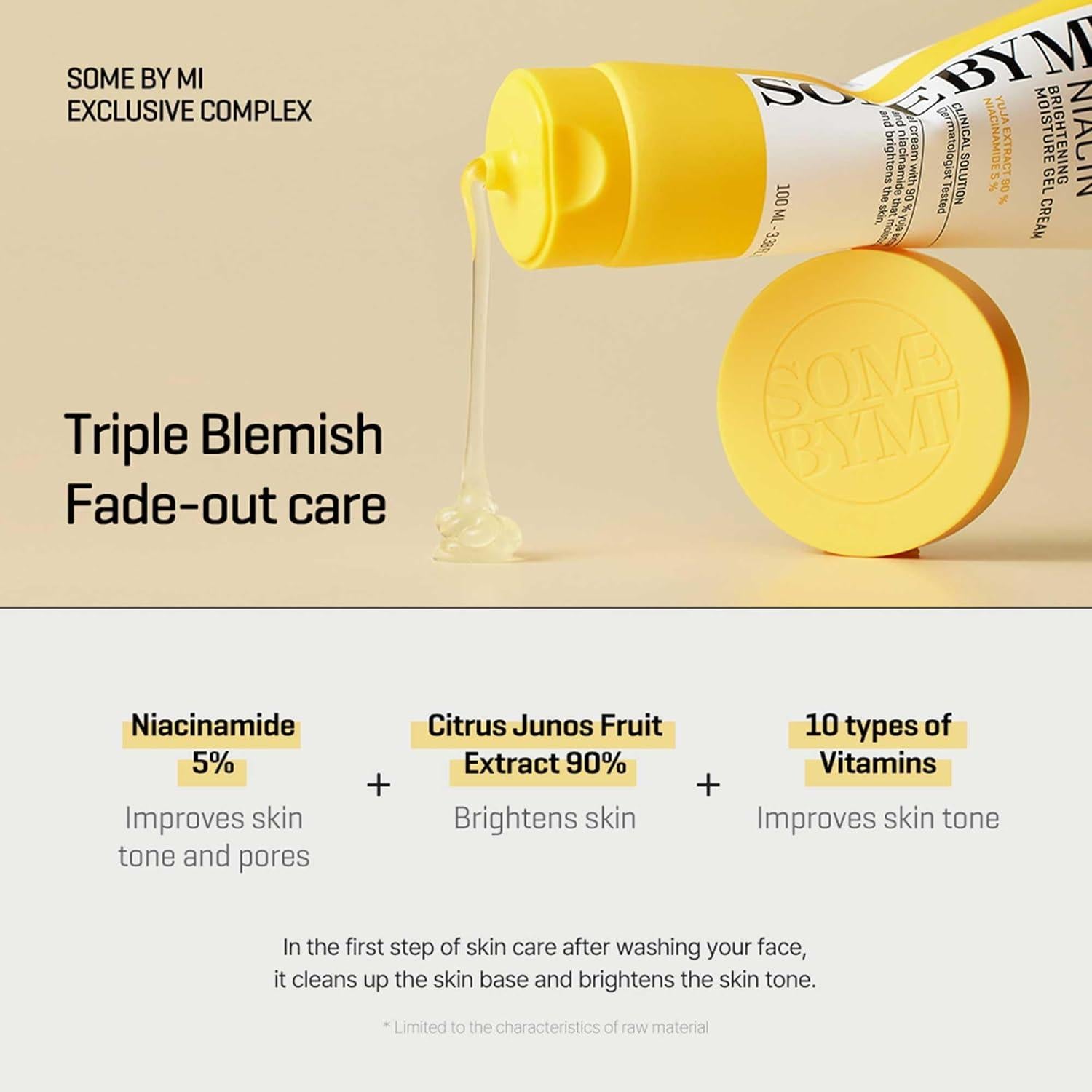 Crema Gel Hidratante Yuja Niacina Some By Mi 100ml - 10 Vitaminas