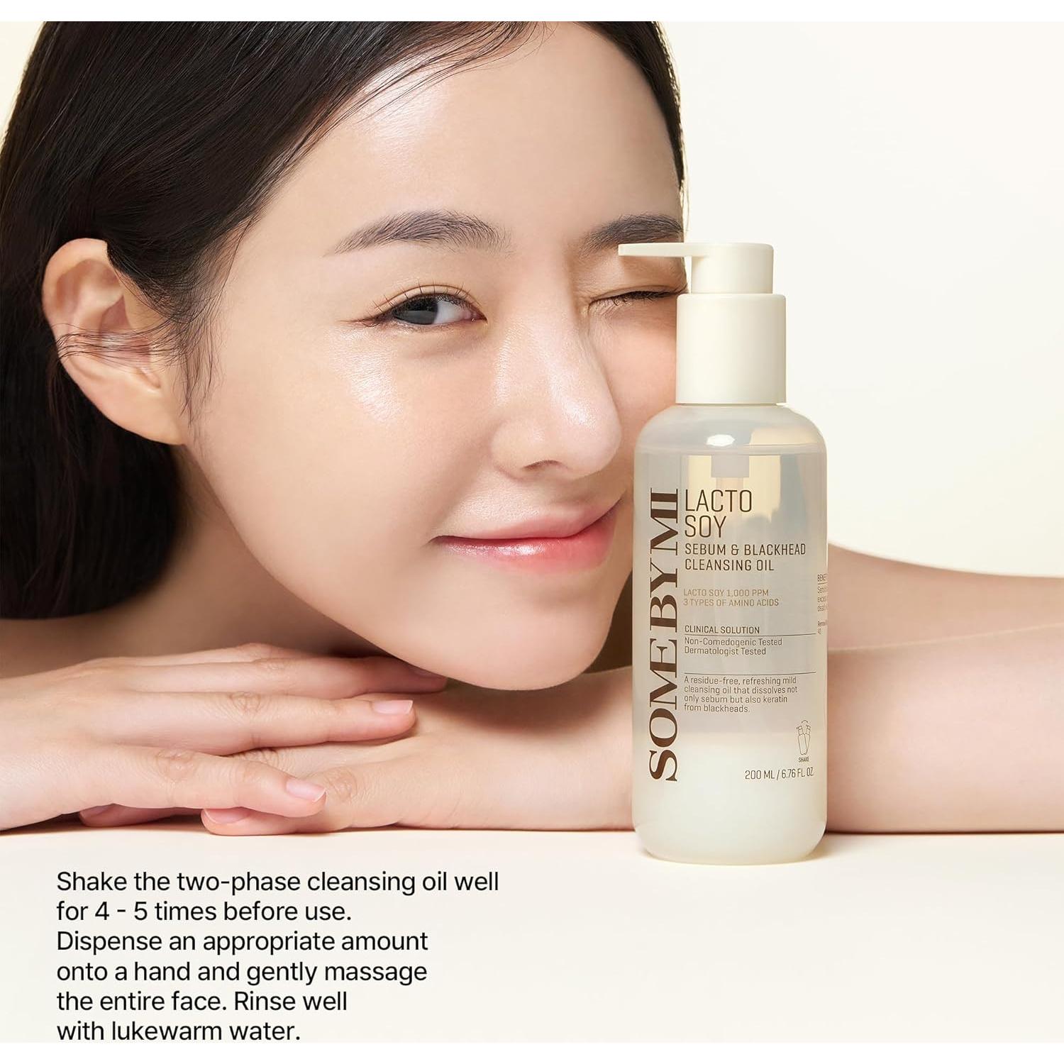 Limpiador Facial Aceite Lacto Soy SOME BY MI 200ml Vegano