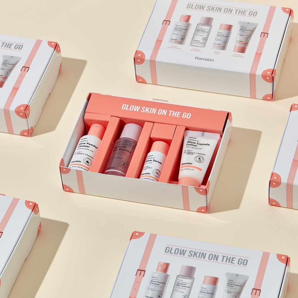 Kit de Viaje Hanskin Glow Skin - Cuidado Facial Hidratante