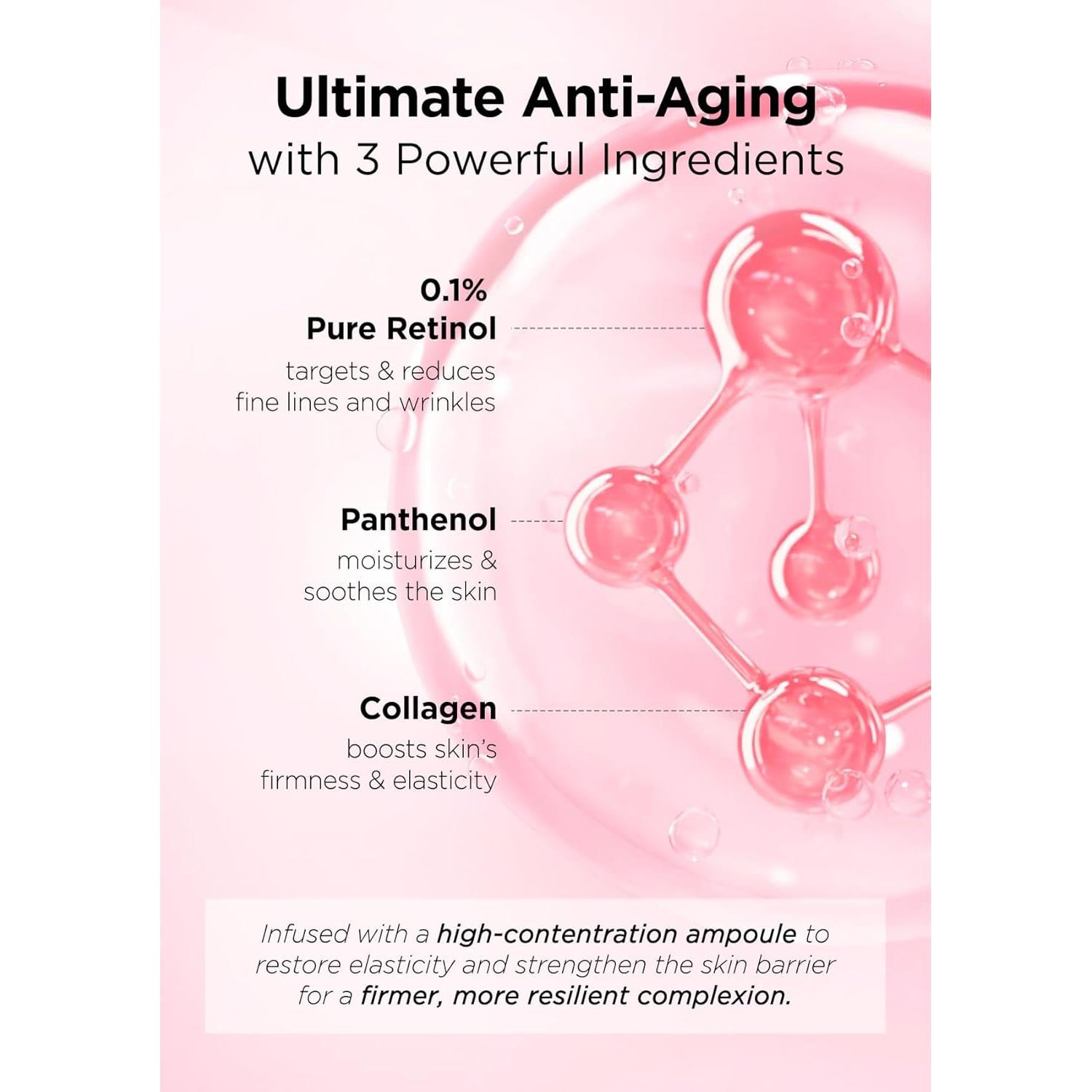 Suero Facial de Retinol Puro Hanskin 0.1% 30ml Antienvejecimiento